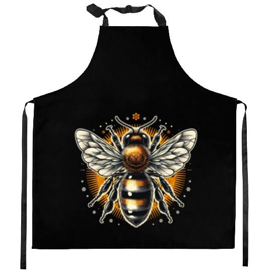 Bee Lover's Delight Positivity-Infused Gift Bee Kitchen Aprons