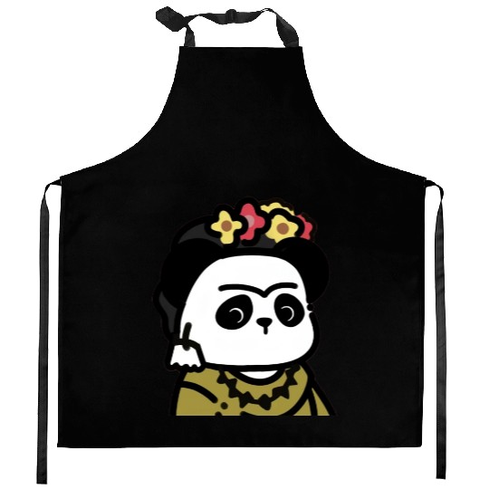 Frida Kahlo D83D DC3CGiant Panda Kitchen Aprons