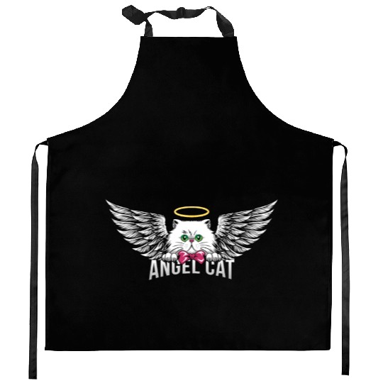 Angel Persian Cat Kitchen Aprons