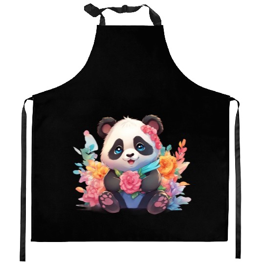 Bamboo Bliss Baby Panda Kitchen Aprons