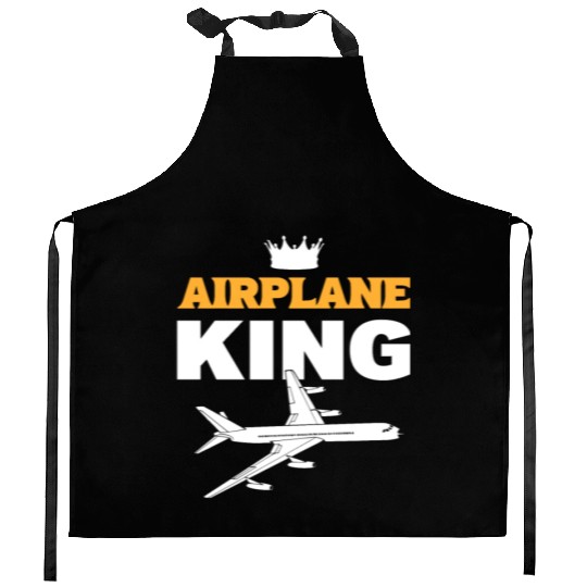 Airplane King Soldiers Or Armed Forces Gift Kitchen Aprons
