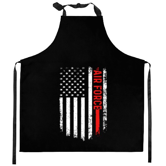 US Flag Airplane Patriotic American Pilot Kitchen Aprons