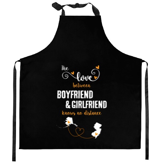 Love Between BF And GF Alaska To New Jersey Gift Kitchen Aprons