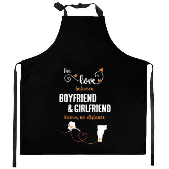 Love Between BF And GF Alaska To Vermont Gift Kitchen Aprons