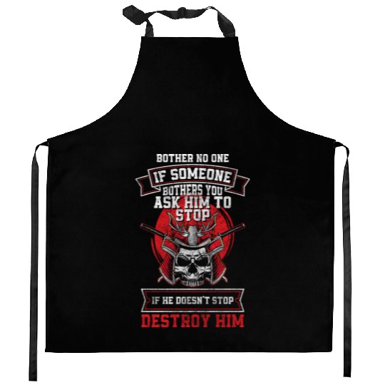 Fighter Martial Arts Fighter Honor Katana Kitchen Aprons