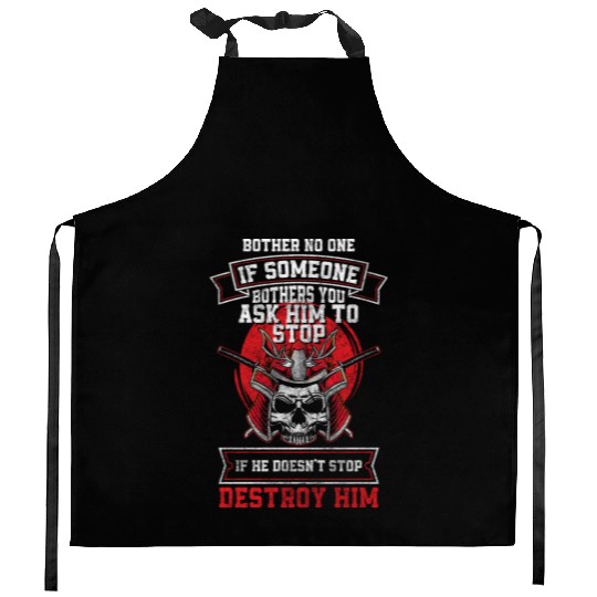 Fighter Martial Arts Fighter Honor Katana Kitchen Aprons