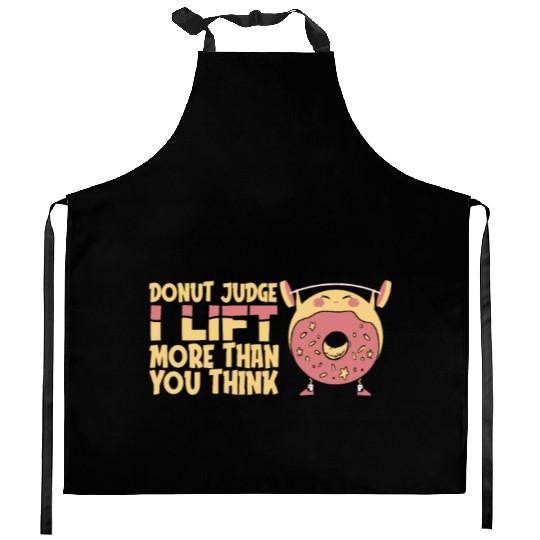 Fitness Donut Funny Donut Gym Kitchen Aprons