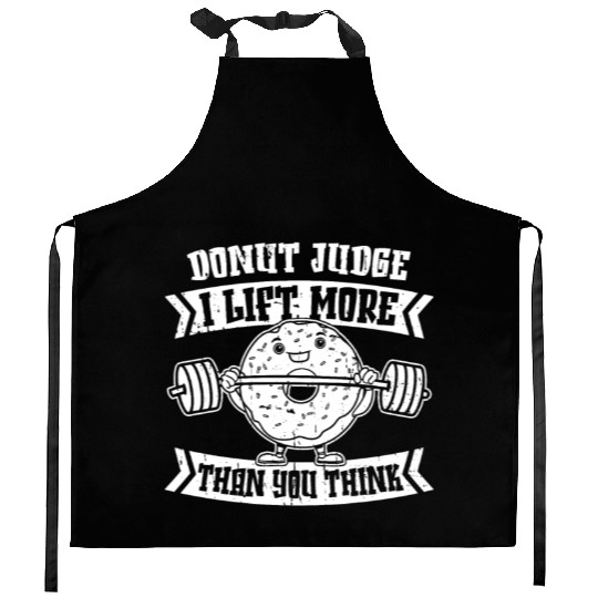 Fitness Donut Funny Donut Gym Kitchen Aprons