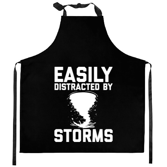 Storm Chaser Father's Day | Meteorologist Storms Kitchen Aprons