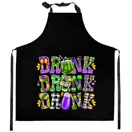 Drink Drank Drunk Kitchen Aprons