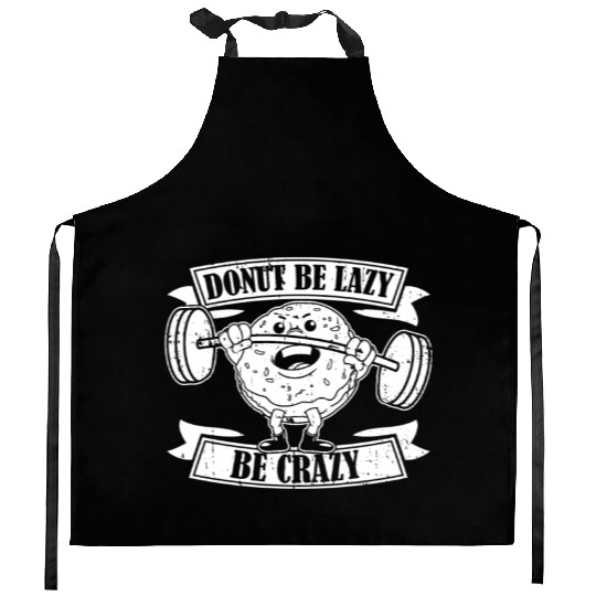 Fitness Donut Funny Donut Gym Kitchen Aprons