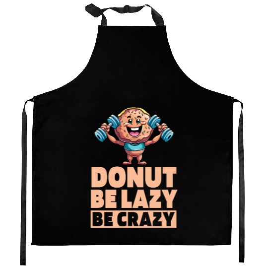 Fitness Donut Funny Donut Gym Kitchen Aprons