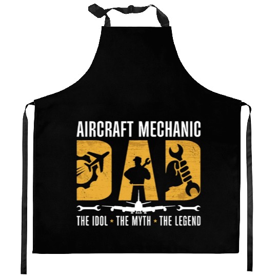 Aircraft Mechanic Dad The Idol Aviation Engineer Kitchen Aprons
