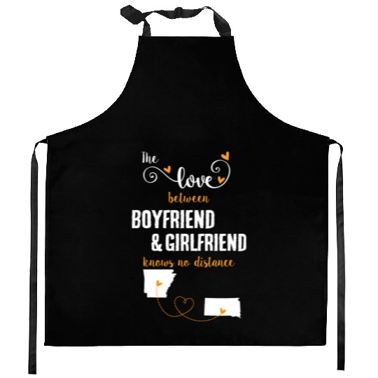 Love Between BF And GF Arkansas To South Dakota Kitchen Aprons
