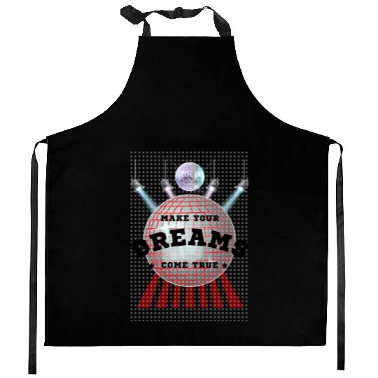 Make Your Dreams Come True with Disco Ball Design Kitchen Aprons