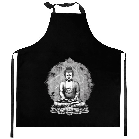 Nirvana Buddhism Kitchen Aprons