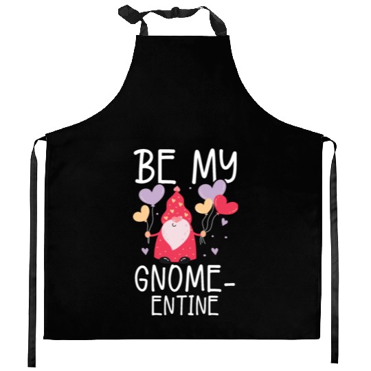 Gnome Valentines Day Gardening Garden Gnome Lover Kitchen Aprons