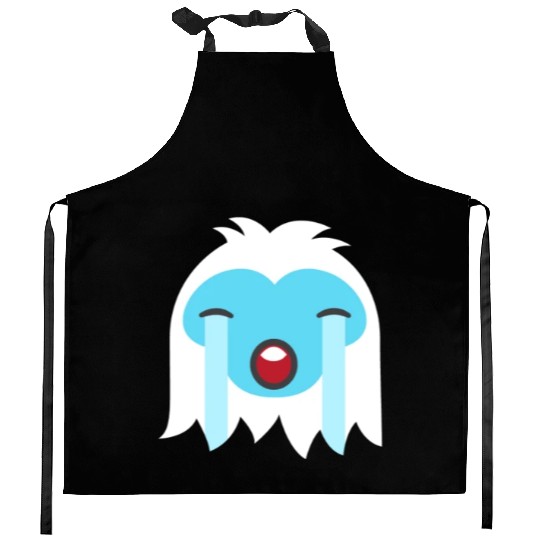 Crying Out Loud Abominable Snowman Emoticoncrying Kitchen Aprons