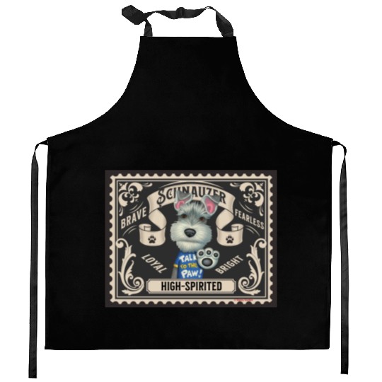 Cute Schnauzer Kitchen Aprons