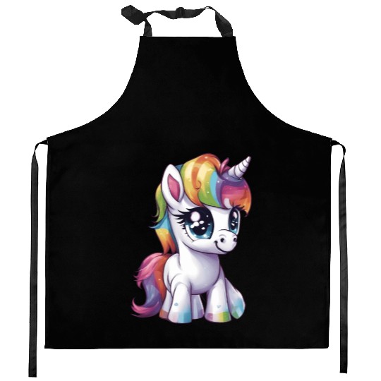 Baby Rainbow Unicorn Kitchen Aprons