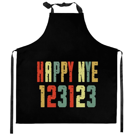 123123 Happy New Year 2024 NYE Kitchen Aprons