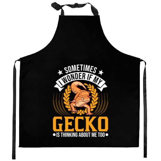 Gecko Gift Leopard Kitchen Aprons