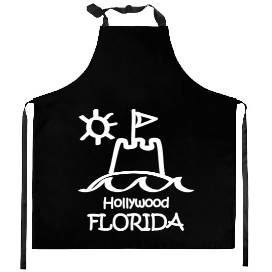 Hollywood Florida Sandcastle Souvenirs Gifts Kitchen Aprons