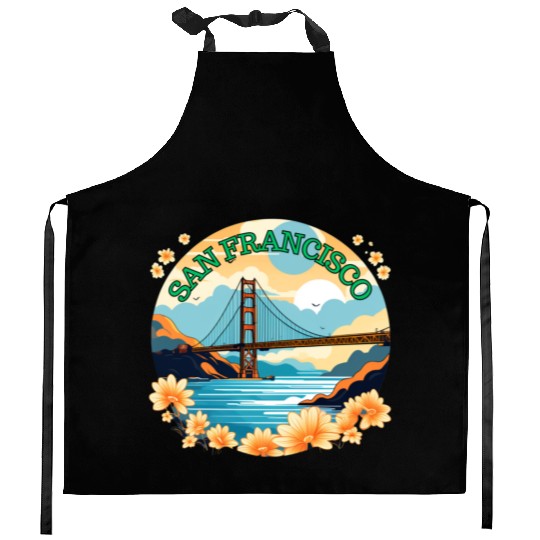 Golden Gate Bridge - San Francisco Kitchen Aprons