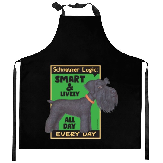 Schnauzer Logic Kitchen Aprons