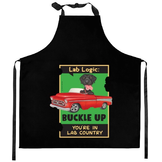 Black Lab Logic Kitchen Aprons
