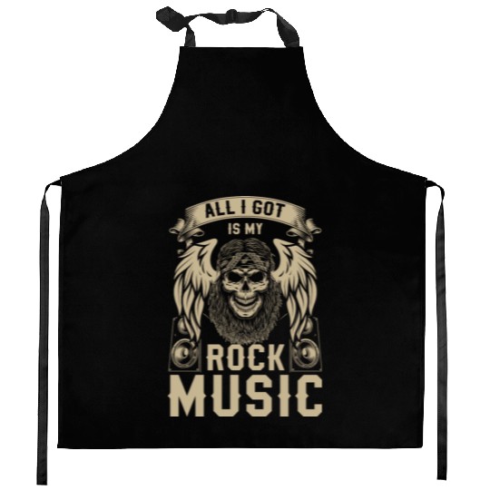 Rock Band Guitar Kitchen Aprons