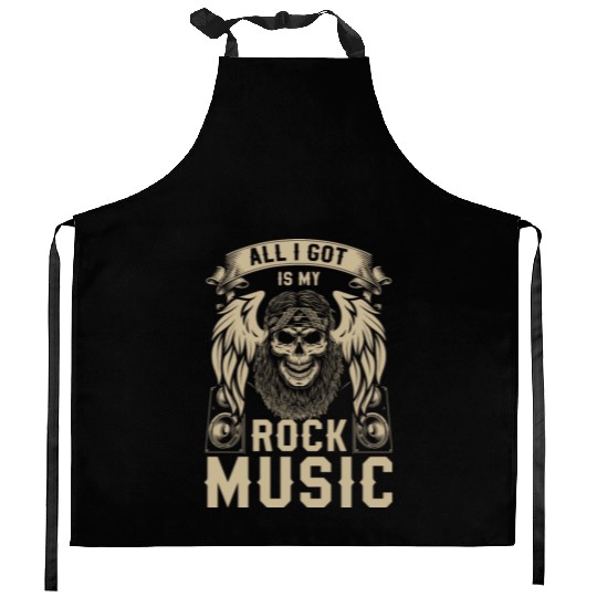 Rock Band Guitar Kitchen Aprons