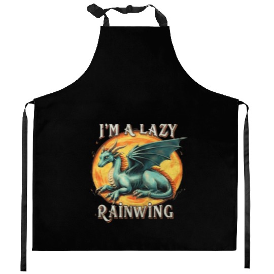 Chill Vibes Only: Lazy RainWing's Wings of Fire Kitchen Aprons