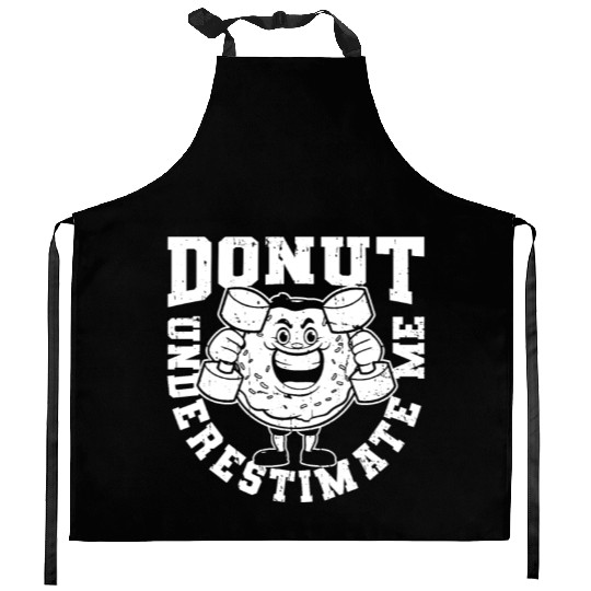 Fitness Donut Funny Donut Gym Kitchen Aprons