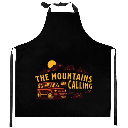 The mountains are calling Kitchen Aprons