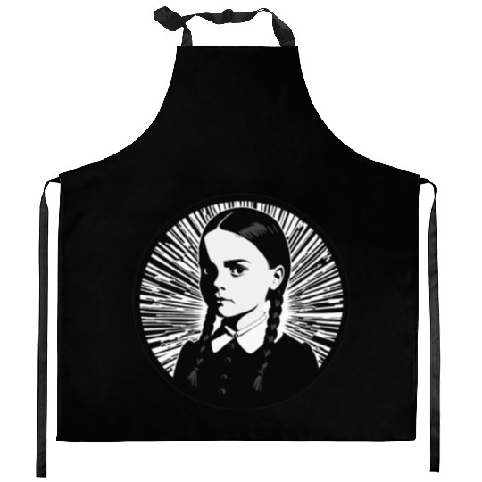 Wednesday Addams Kitchen Aprons