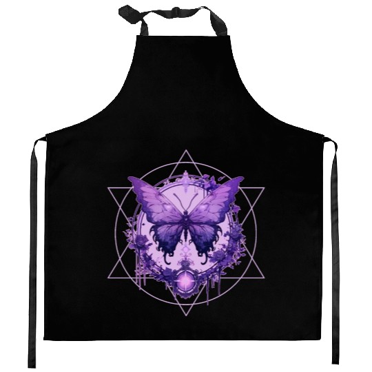 Enchanted Butterfly Witchcraft Fairycore Ethereal Kitchen Aprons