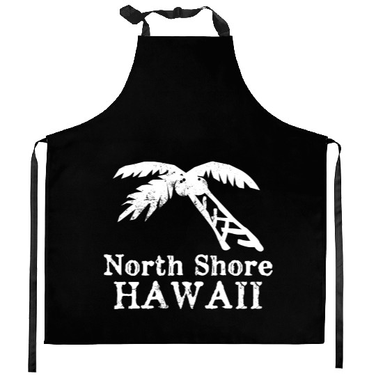 North Shore Hawaii Palm Tree Souvenirs Gifts Kitchen Aprons