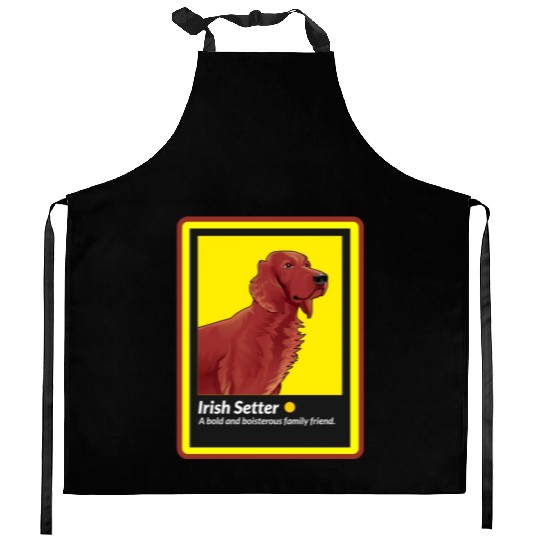 Irish Setter Dog Love Dog Mom Irish Setter Owner Kitchen Aprons