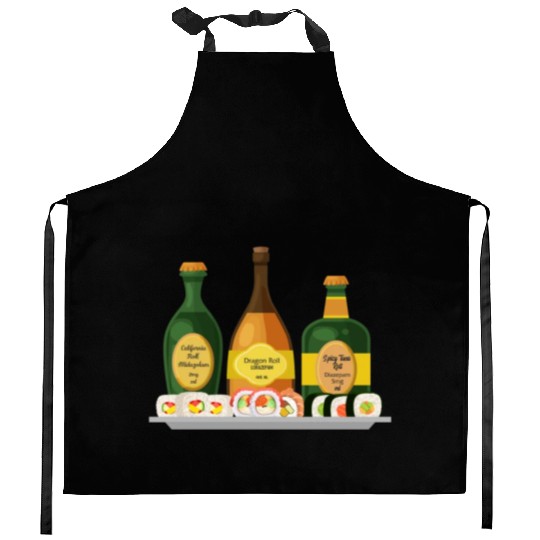 Nurse Kitchen Aprons, Dragon Spicy Tuna California Roll