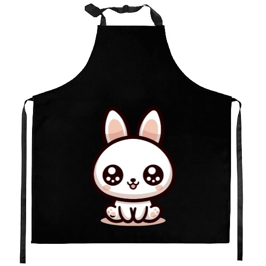 Rabbit Bubble Tea Kawaii Kitchen Aprons