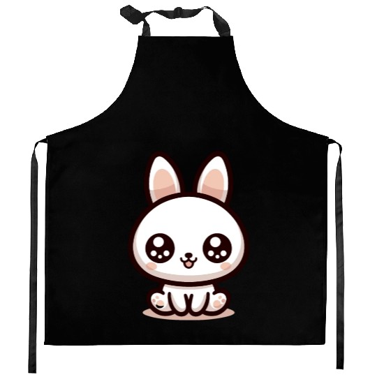 Rabbit Bubble Tea Kawaii Kitchen Aprons