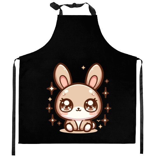 Rabbit Bubble Tea Kawaii Kitchen Aprons