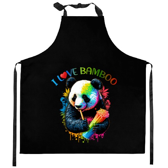 I Love Bamboo Kitchen Aprons