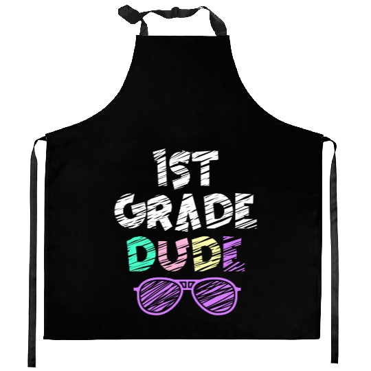 Kindergarten Teacher Funny Student 1st Graduation Kitchen Aprons