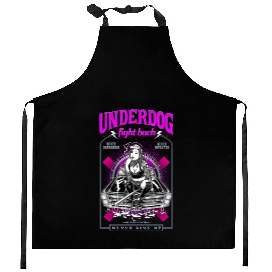 underdog fight back #1 Kitchen Aprons