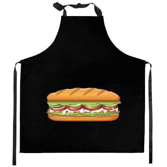 Subway Sandwich Design Kitchen Aprons