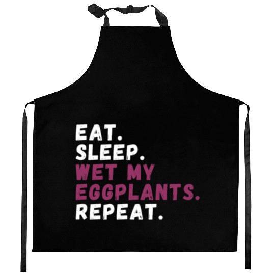 Eggplant Lover Healthy Cuisine Gardening Kitchen Aprons