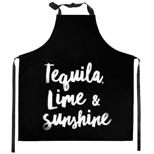 Tequila Lime Sunshine Funny Mexican Alcohol Cool Kitchen Aprons