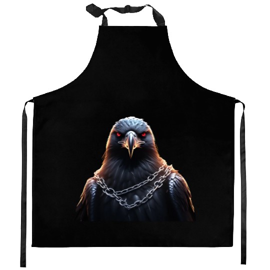 Eagle Caged Thunder: A Heavy Metal Eddie Kitchen Aprons